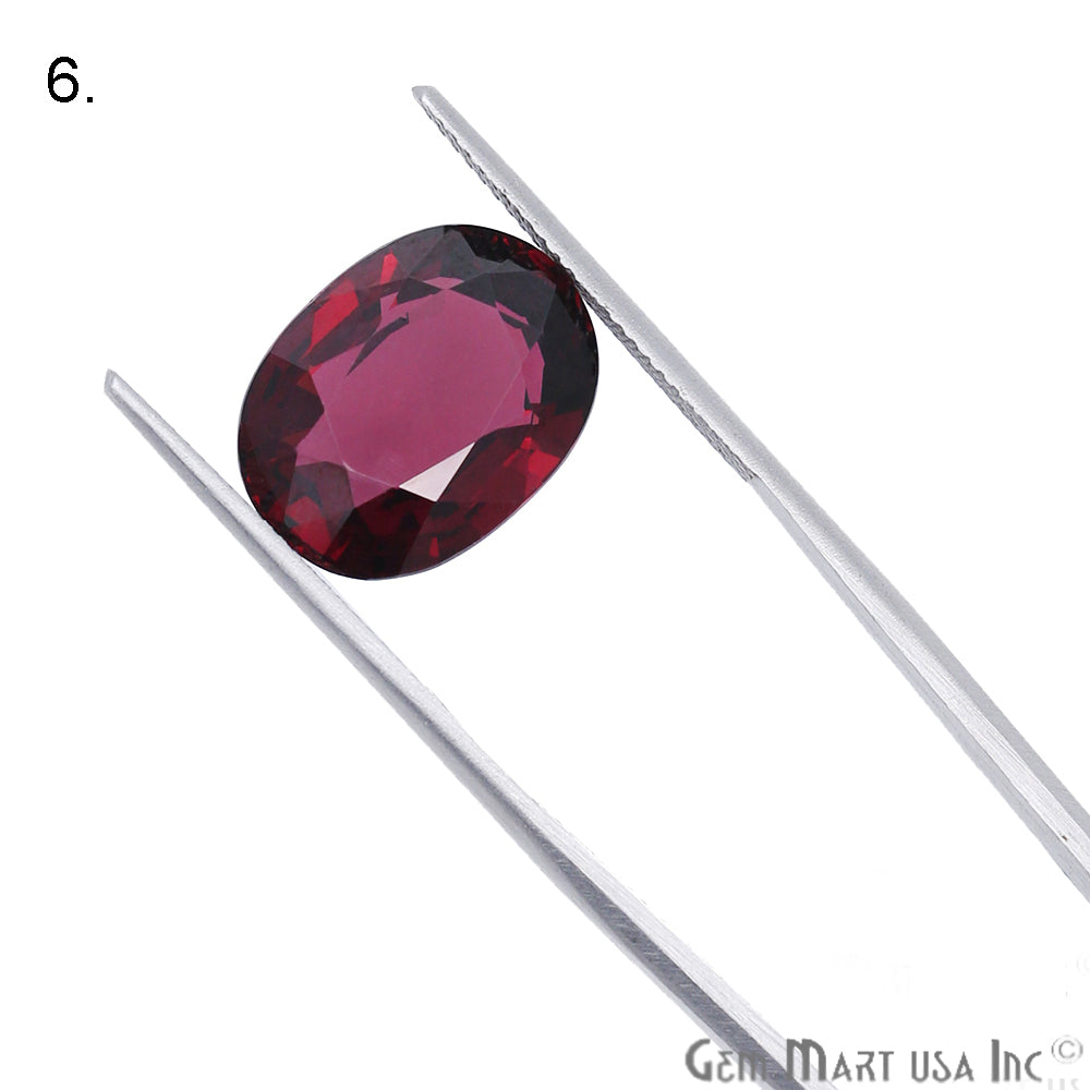 Rhodolite Garnet, Cushion & Oval Gemstone, Loose Gemstone, January Birthstones (RH-0013-0018) - GemMartUSA