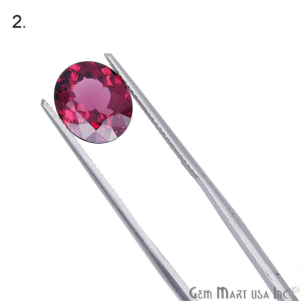 Rhodolite Garnet, Oval Shape, Loose Gemstone, January Birthstones (RH-0049-0054) - GemMartUSA