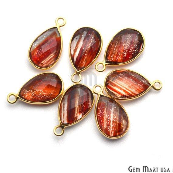 gemstone connector beads, gemstone connector pendant