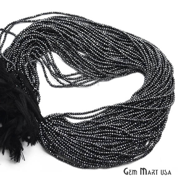 Rondelle Beads, 12-13 Inch Bead Strands, Natural Strung Gemstone, 2-2.5mm, Faceted, GemMartUSA (70000)