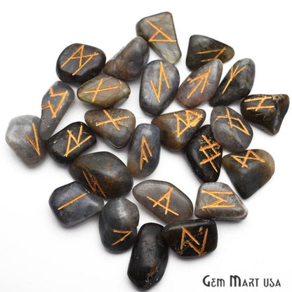 Rune Stones, Spiritual Stones, Futhark Reiki, Rune Stone Symbols, Gemstones - GemMartUSA