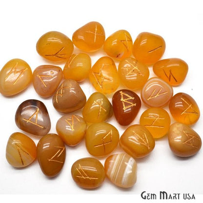 Rune Stones, Spiritual Stones, Futhark Reiki, Rune Stone Symbols, Gemstones - GemMartUSA