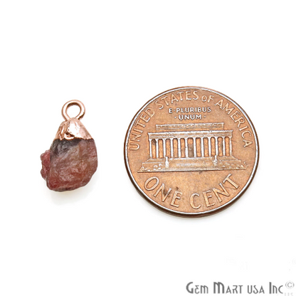 Multi Tourmaline Rose Gold Electroplated Gemstone Connector