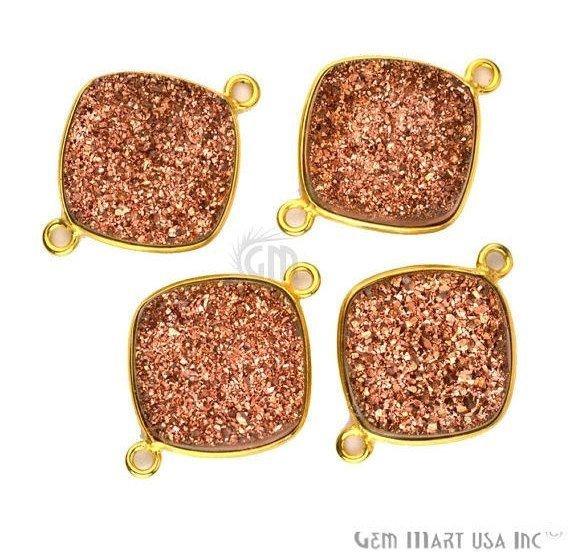druzy connector beads, druzy connector