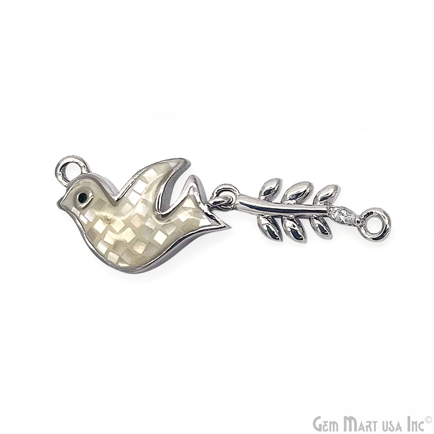 Flying Bird Pendant Charm 32x10mm Bird Necklace Charm