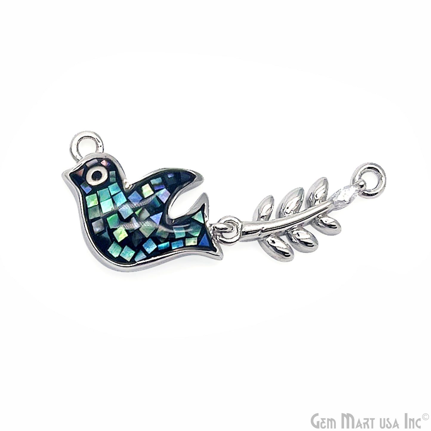 Flying Bird Pendant Charm 32x10mm Bird Necklace Charm