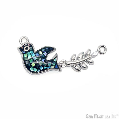 Flying Bird Pendant Charm 32x10mm Bird Necklace Charm