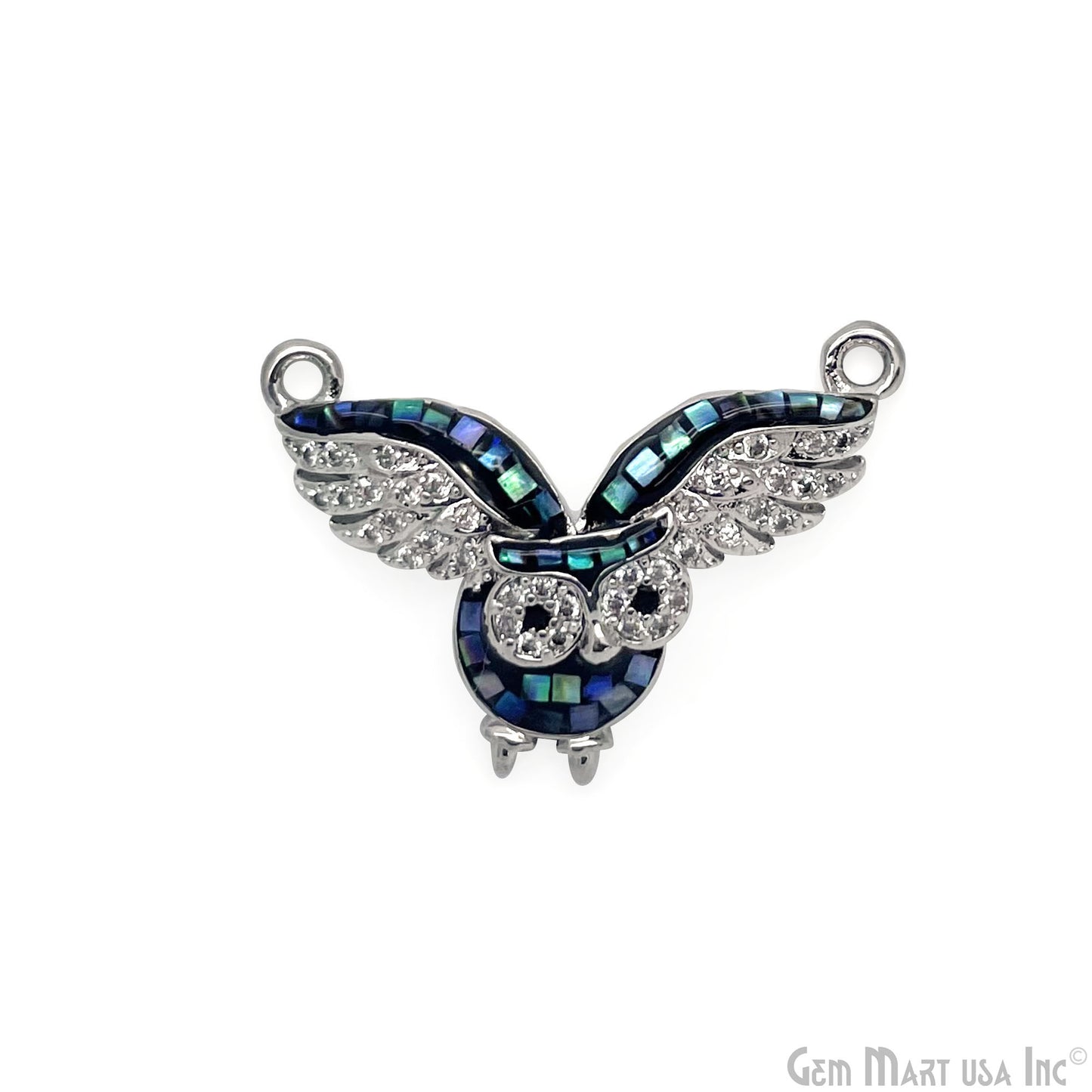 Flying Owl Pendant Charm 25x16mm Bird Owl Necklace Charm