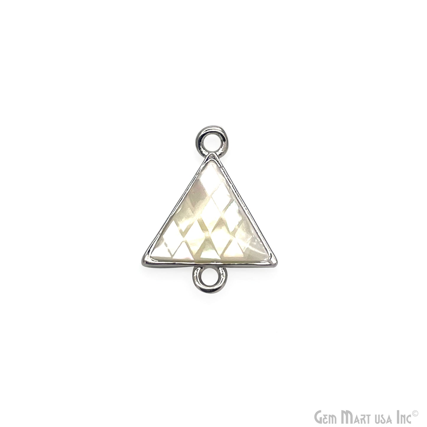 Shell Triangle Shape 15x11mm Double Bail Connector