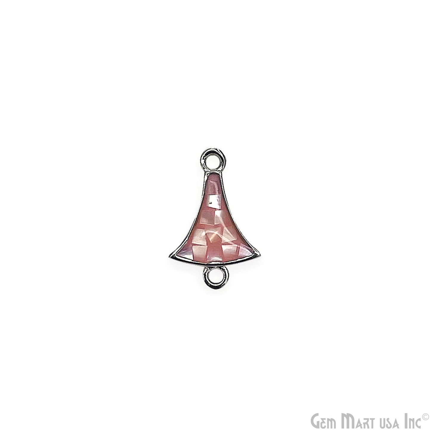 Shell Charm Free Form 15x10mm Double Bail Bracelet Charm Pendant