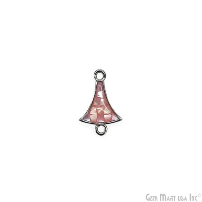 Shell Charm Free Form 15x10mm Double Bail Bracelet Charm Pendant