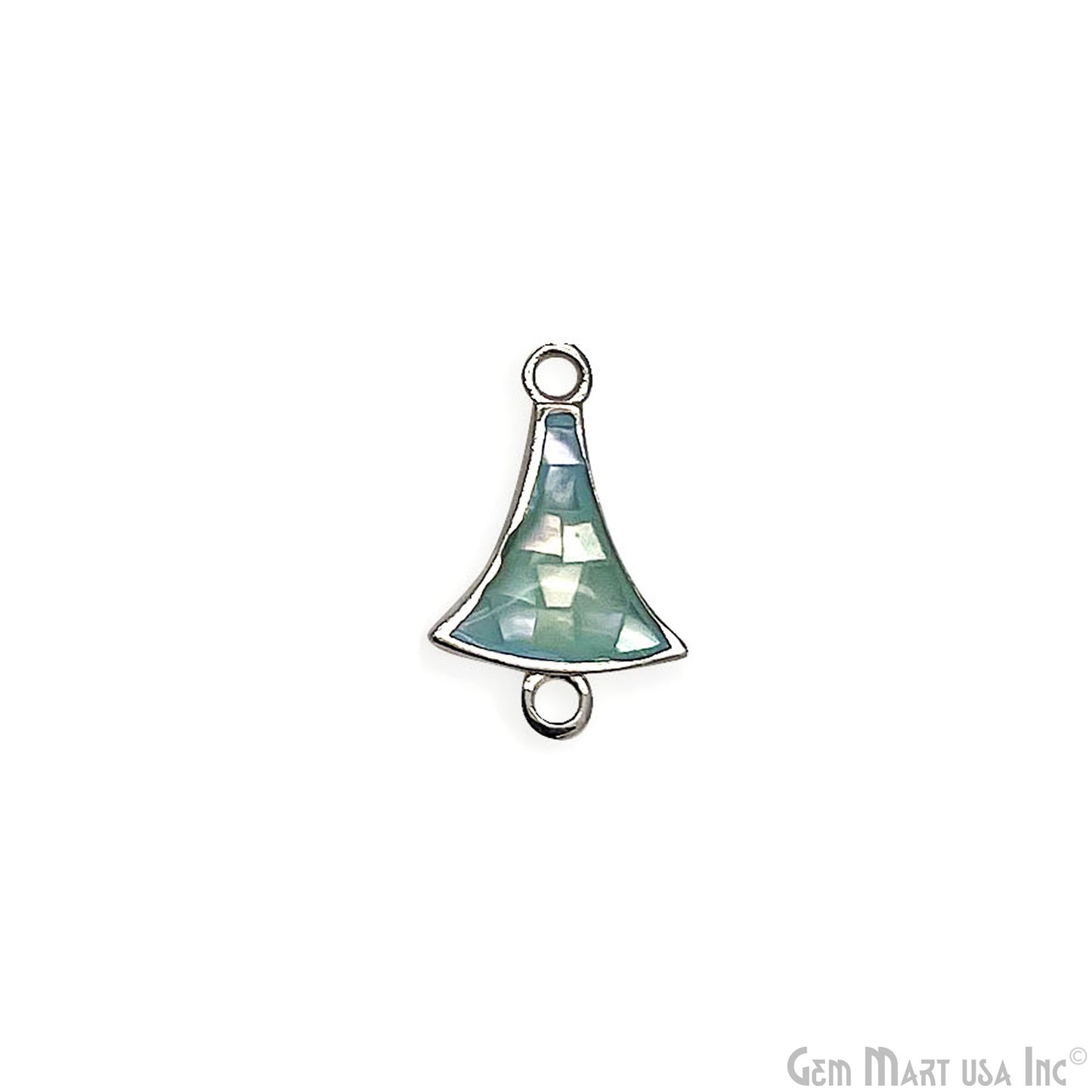 Shell Charm Free Form 15x10mm Double Bail Bracelet Charm Pendant