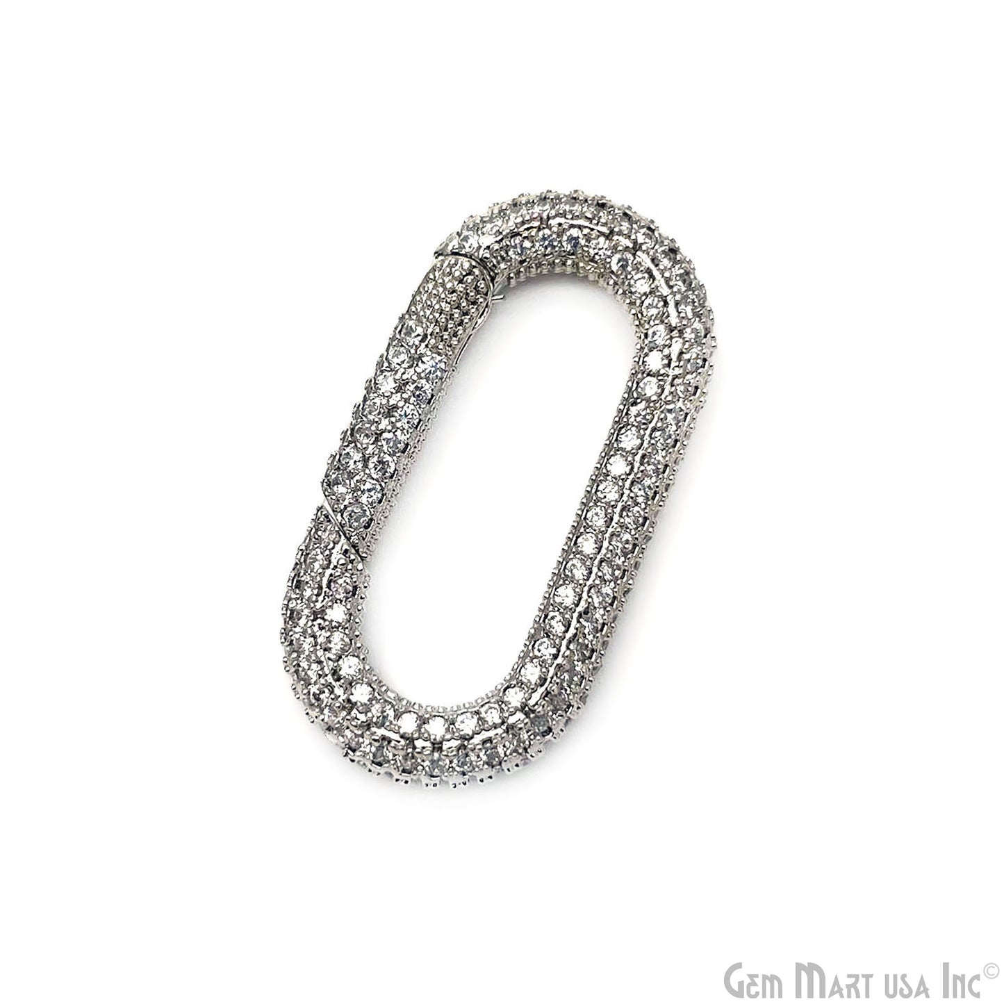 Dainty Gold Spring Gate Ring-Oval Push Gate Ring-Jewelry Making Findings