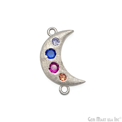 DIY Gemstone Moon Shape Finding Pendant Connector