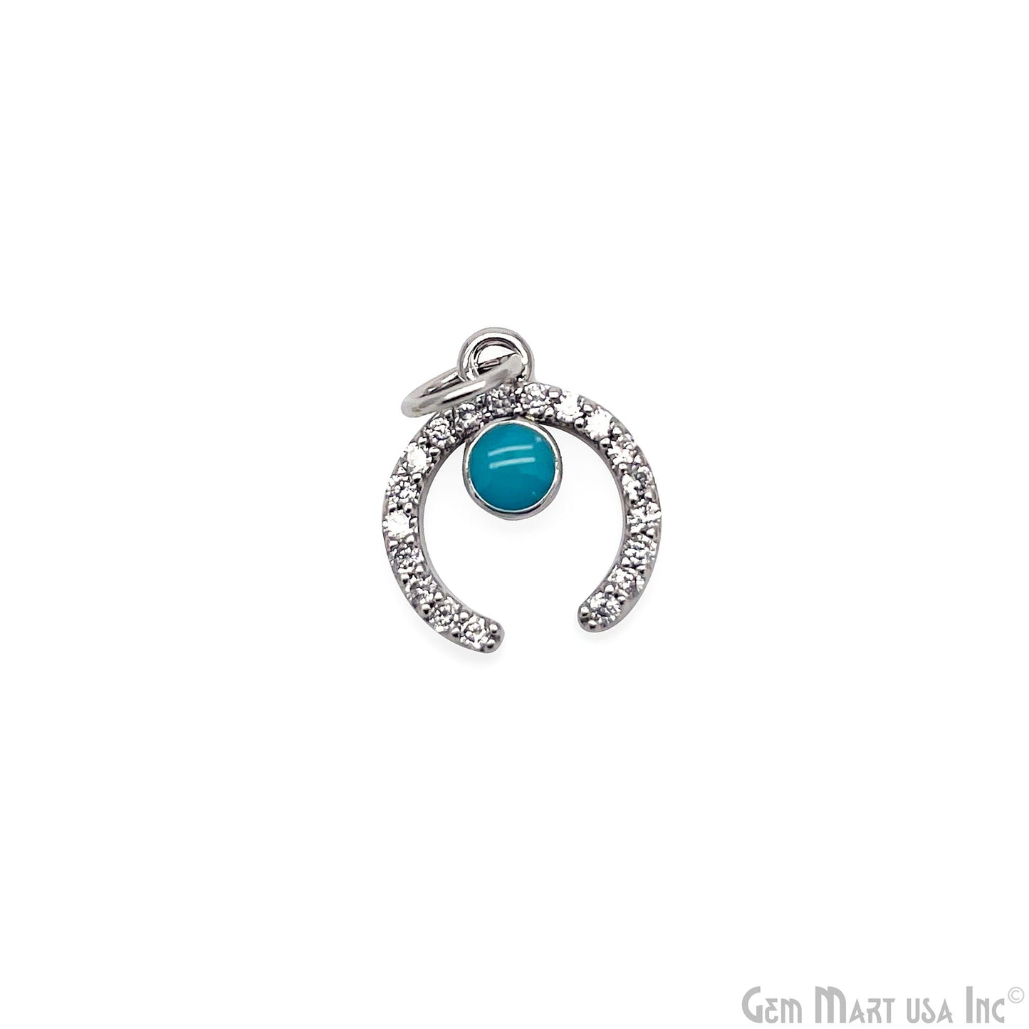Horn Shape Charm Dainty Crescent Moon Necklace Pendant