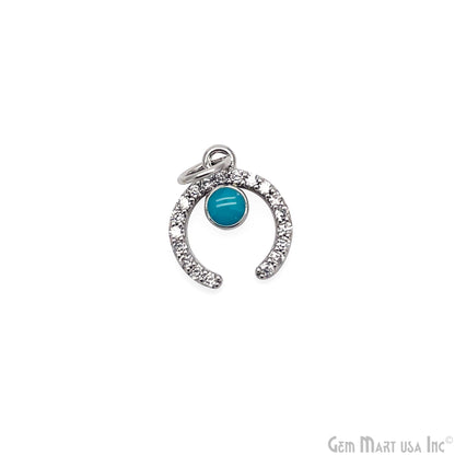 Horn Shape Charm Dainty Crescent Moon Necklace Pendant