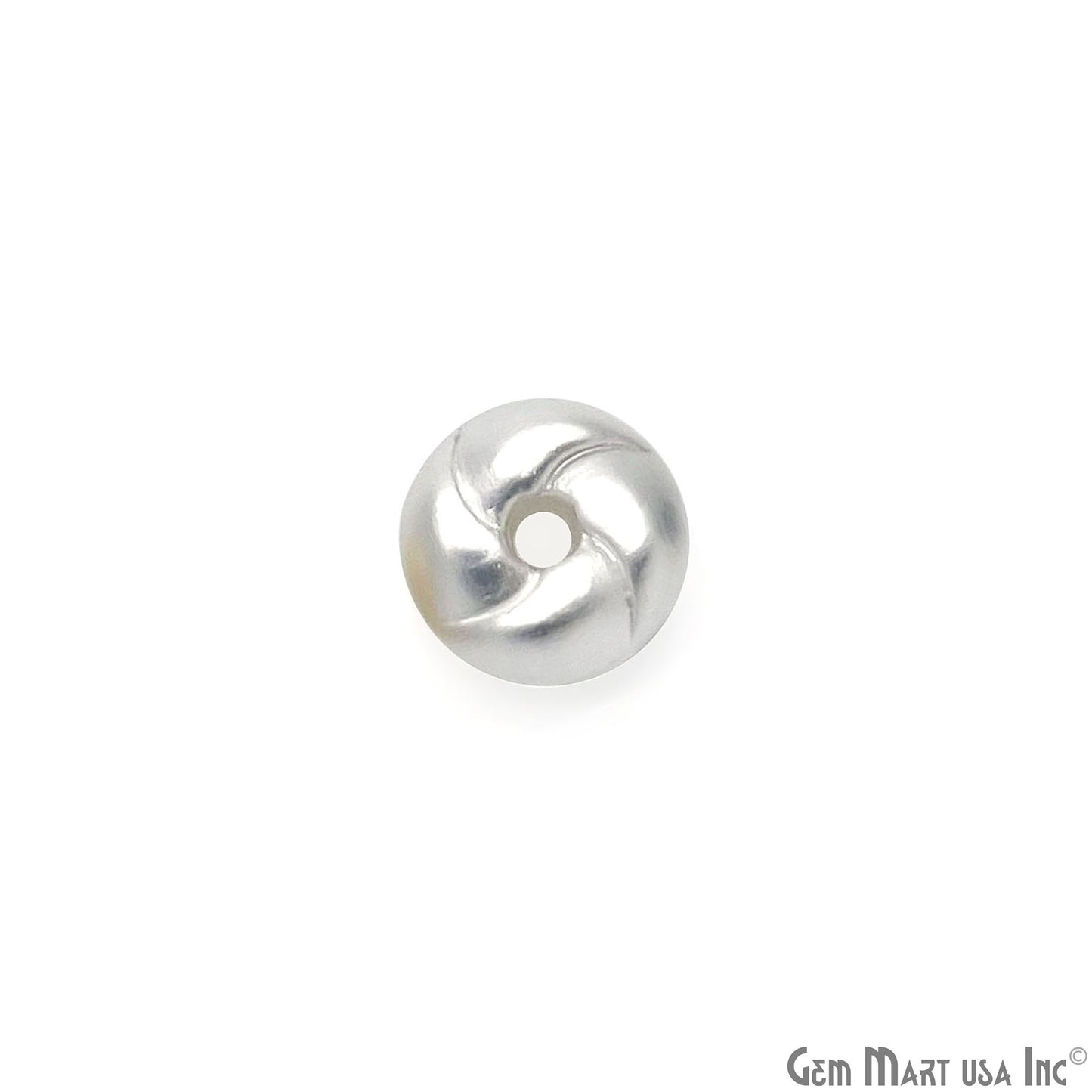 TierraCast Round Spacer Bead Metal 7x4mm Twisted Round Spacer Pendant