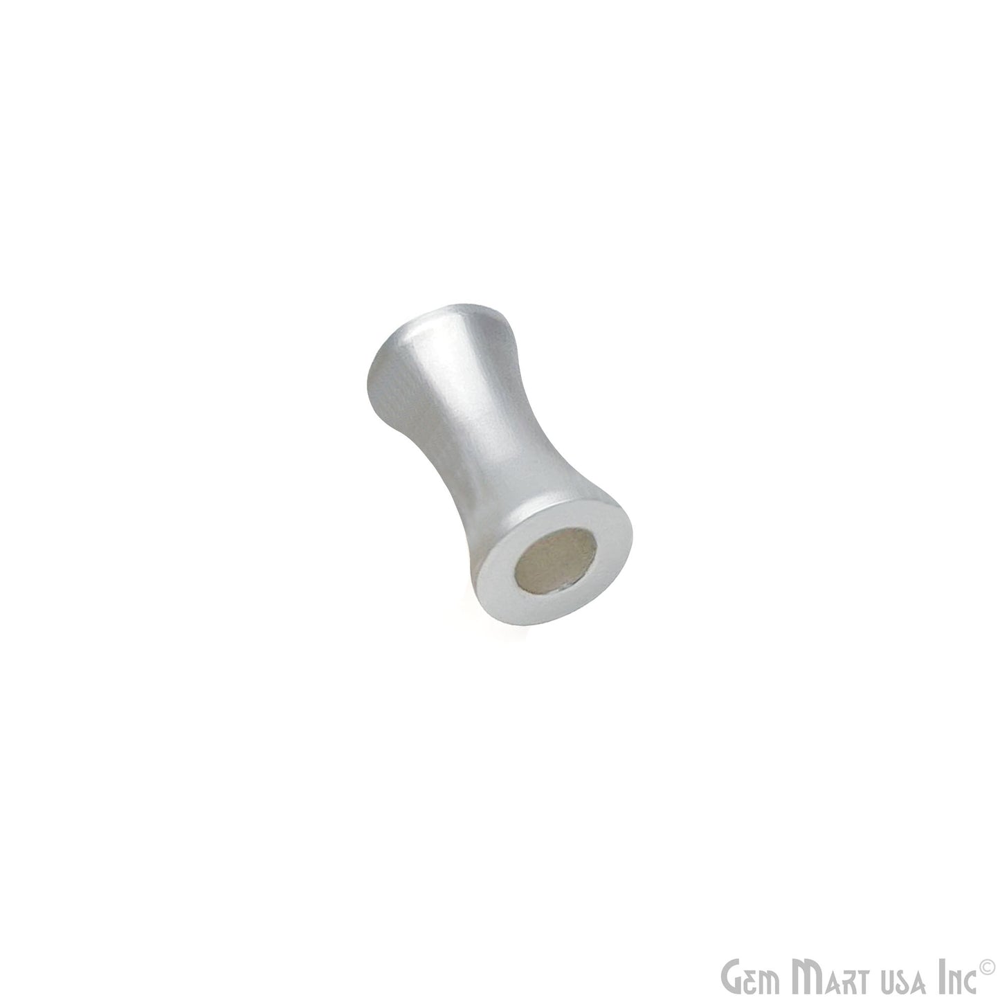 Large Hole Tube Column Spacer Beads 7x4mm Metal Concave Spacer Beads Cinched Tube Beads