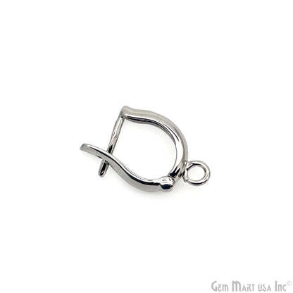 D Letter Spring Gate Pendant 16x12mm D Letter  Push Gate Charm Jewelry Making Findings