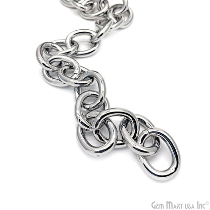 DIY Chain, Link Chain, Purse Chain, Chain Necklace, Curb Chain, Mariner Chain, Figaro Chain, in Gold/Silver/Black/Rose Gold