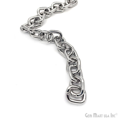 DIY Chain, Link Chain, Purse Chain, Chain Necklace, Curb Chain, Mariner Chain, Figaro Chain, in Gold/Silver/Black/Rose Gold