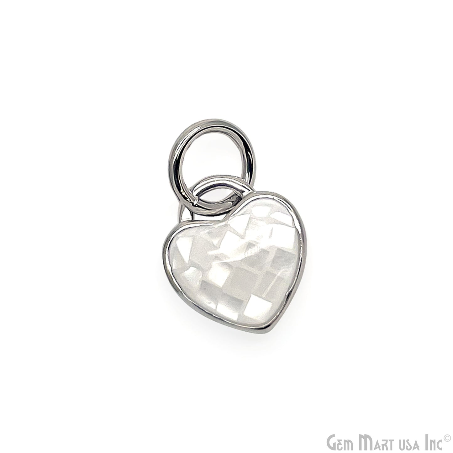 Heart Charm Pendant 10mm Single Bail Bracelet Charm