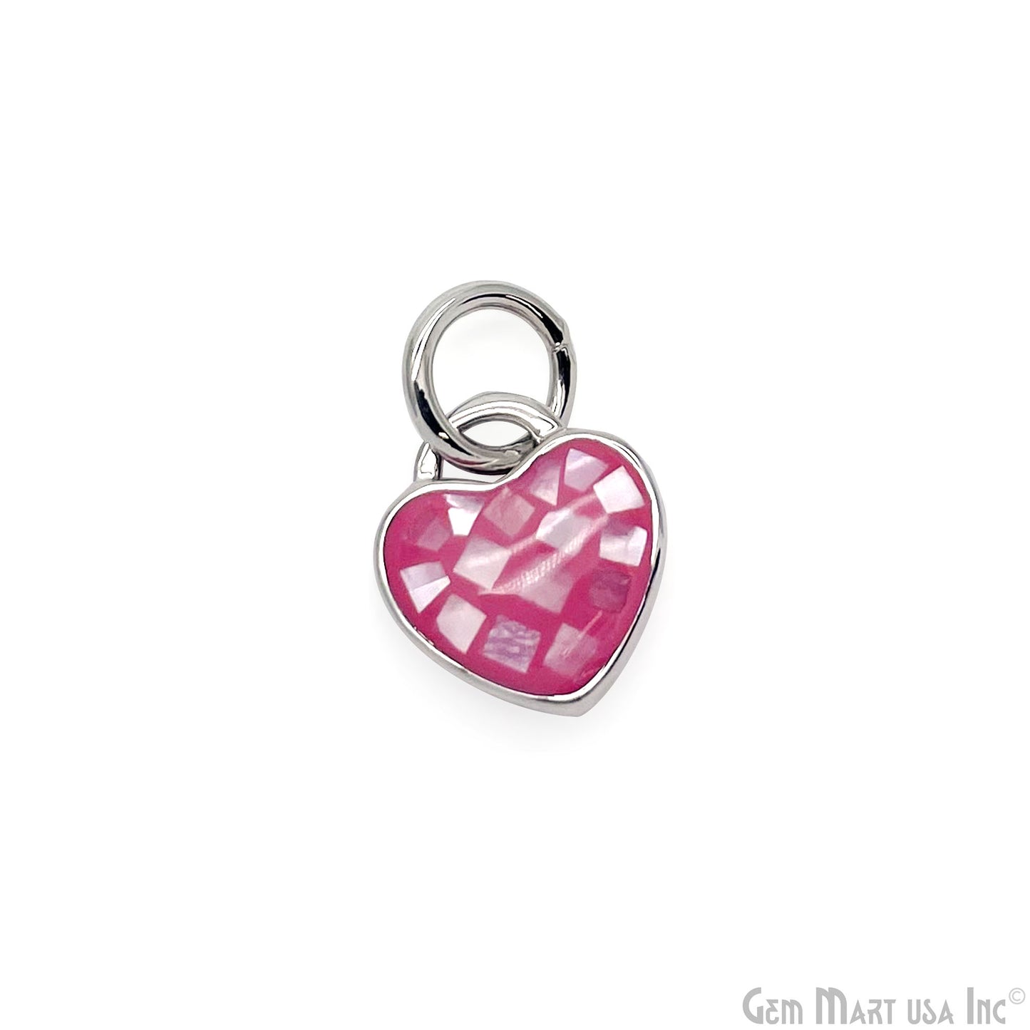 Heart Charm Pendant 10mm Single Bail Bracelet Charm
