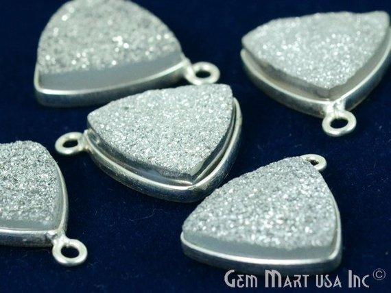 Silver Druzy