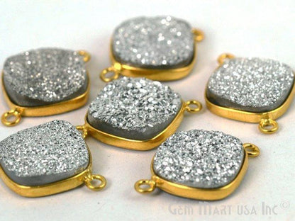 druzy connector beads, druzy connector