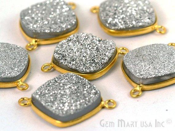 Silver Druzy