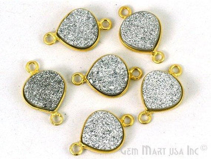 druzy connector beads, druzy connector