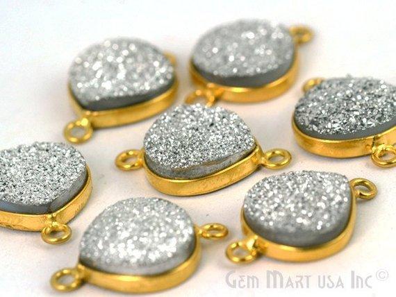 Silver Druzy