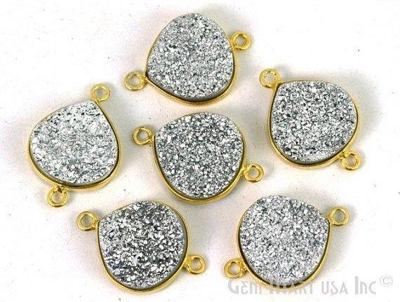 druzy connector beads, druzy connector