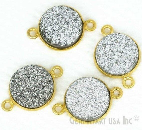 Titanium Druzy Connector