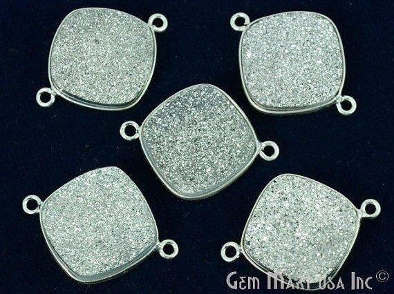 druzy connector beads, druzy connector