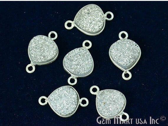 Silver Druzy