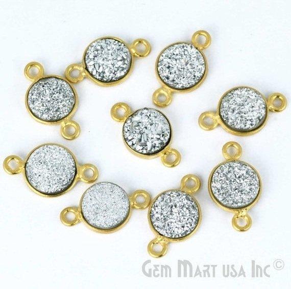 Silver Druzy