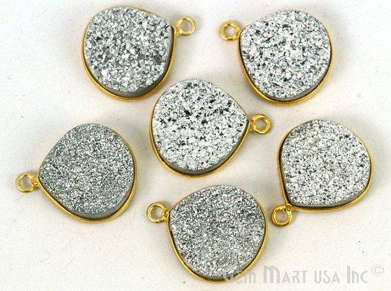 druzy connector beads, druzy connector