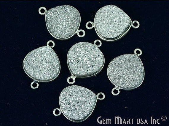 druzy connector beads, druzy connector