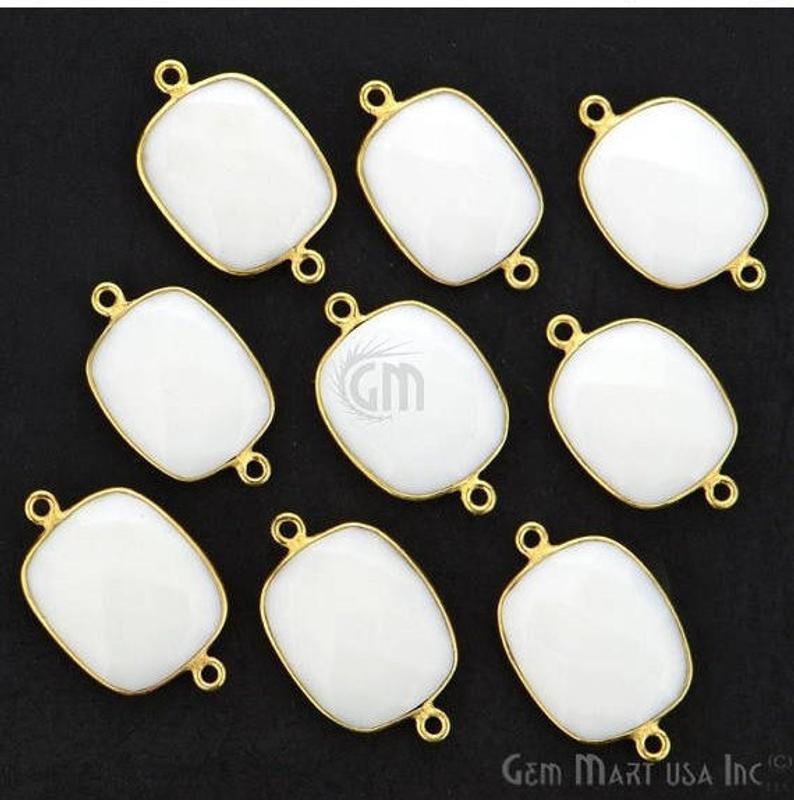 gemstone connector beads, gemstone connector pendant