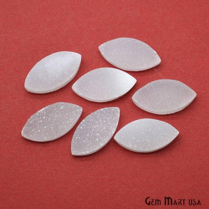 Plain Color Druzy 10x20mm Marquise Shape Loose Cabochon (Pick Your Color) - GemMartUSA