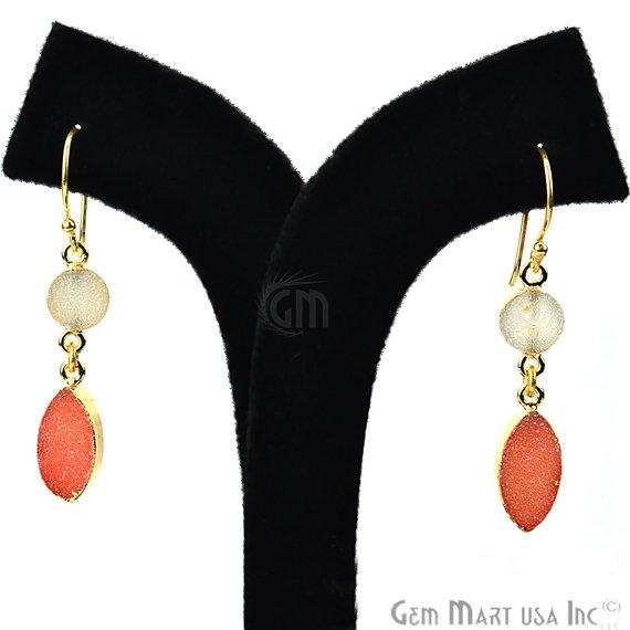 White and Orange Druzy