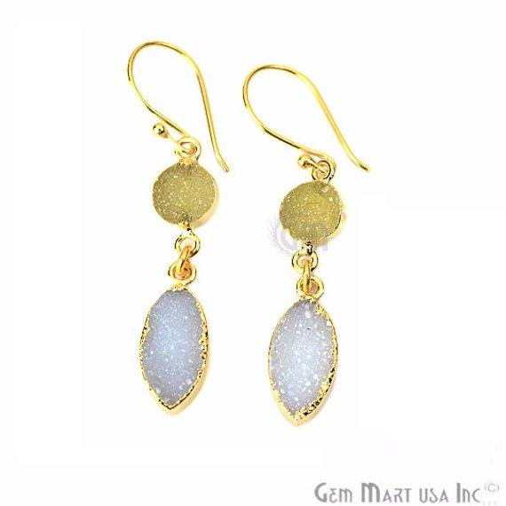 White and Yellow Druzy