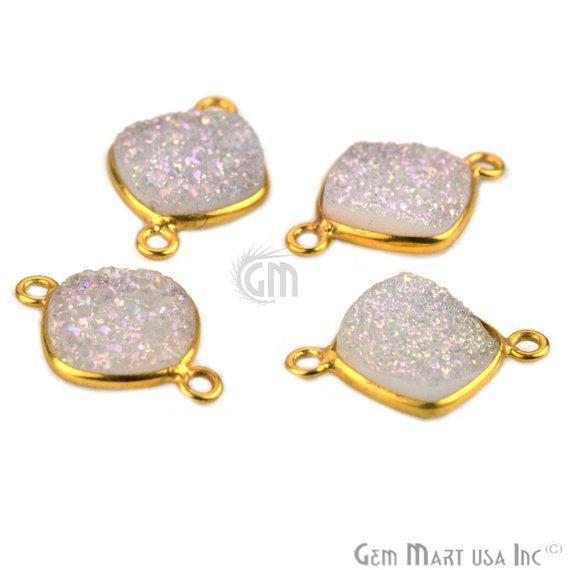 druzy connector beads, druzy connector