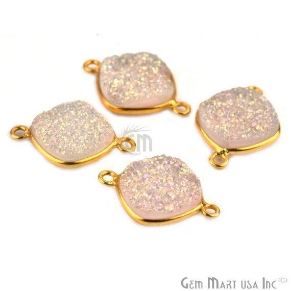 druzy connector beads, druzy connector