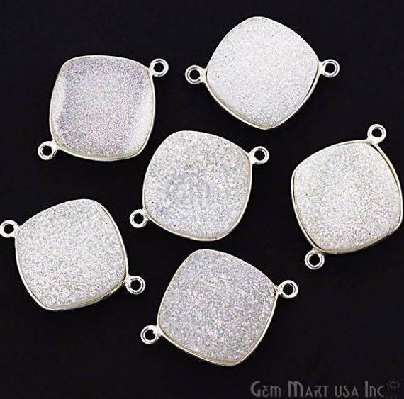 druzy connector beads, druzy connector