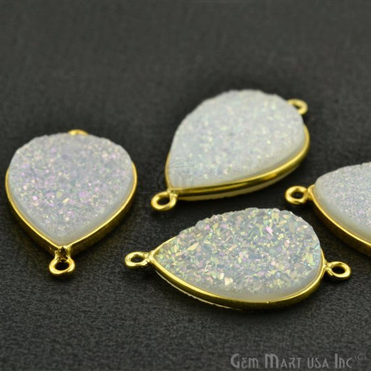 druzy connector beads, druzy connector