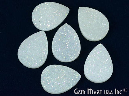 Plain Druzy 13x18mm Oval Shape Loose Cabochon (Pick Your Color) - GemMartUSA