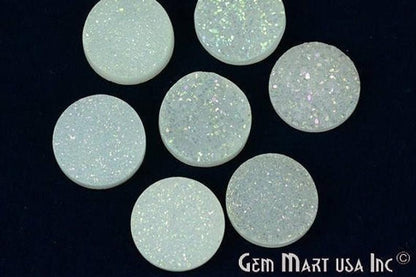 Titanium Druzy Cabochon 14mm Round Druzy (Pick Your Color) - GemMartUSA