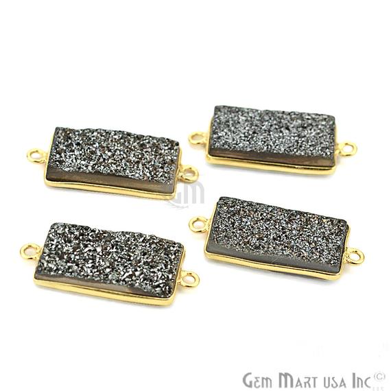 druzy connector beads, druzy connector